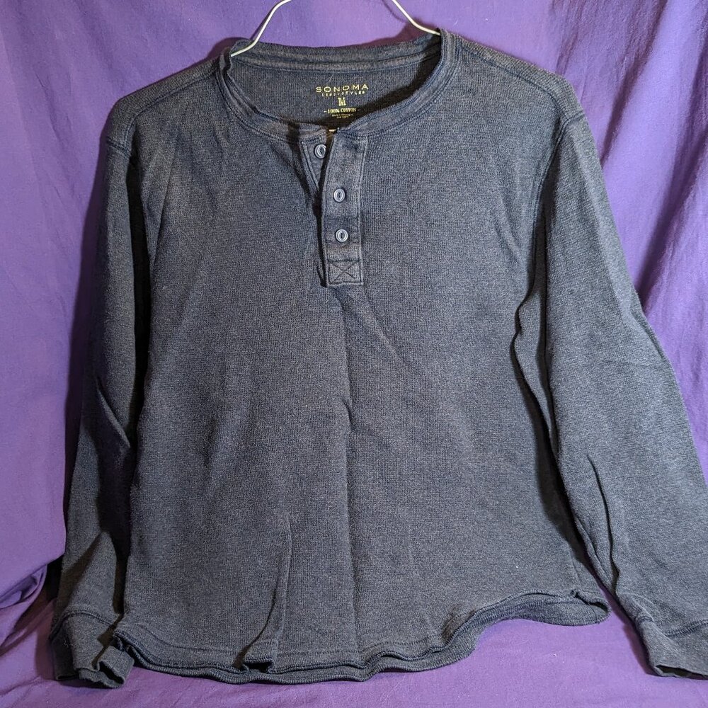 Sonoma M Blue long sleeve shirt